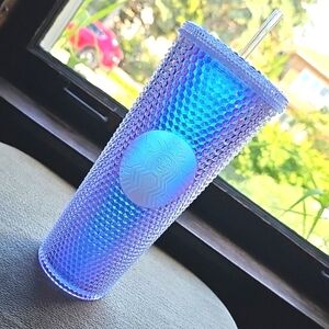 Starbucks 2023 Iridescent Clear Unicorn Studded Bling Venti 24oz Tumbler